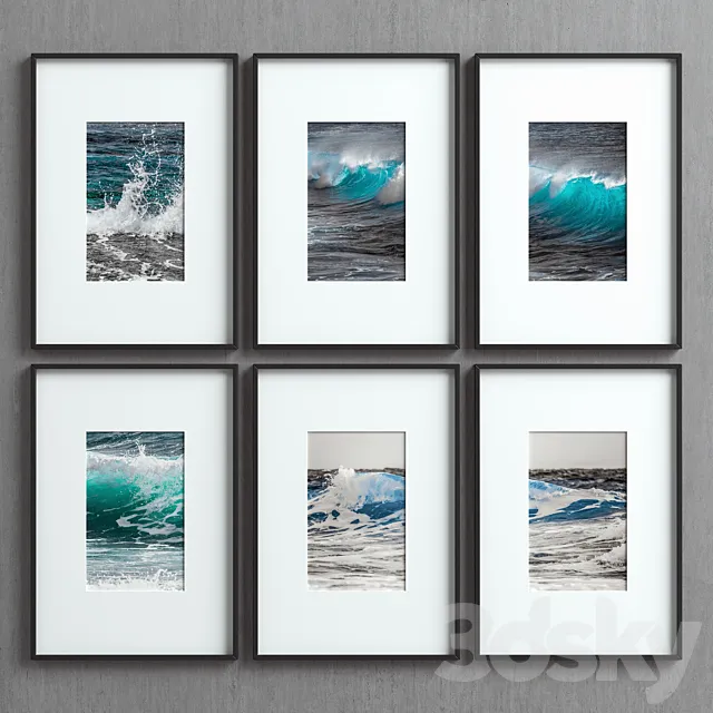 Picture Frames Set-42 3ds Max