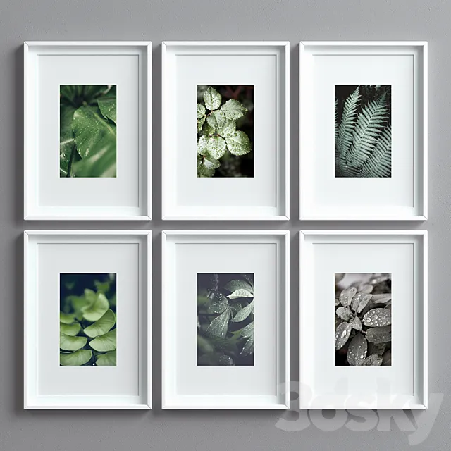 Picture Frames Set -8 3ds Max