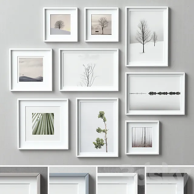 Picture Frames Set-87 3DSMax File