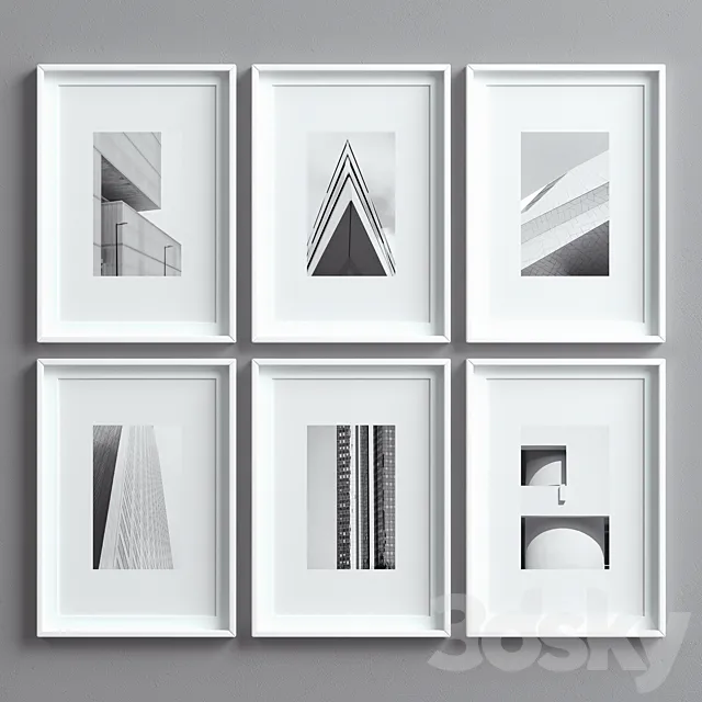 Picture Frames Set -9 3ds Max