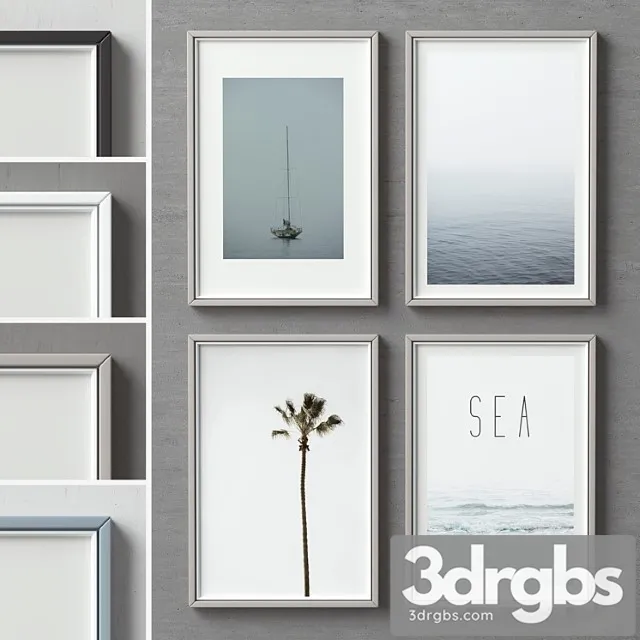 Picture frames set-90 3dsmax Download