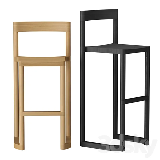 Pier barstool 3ds Max