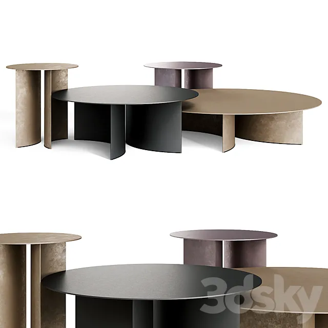 Pierre Coffee Tables By Flou 3DS Max Model