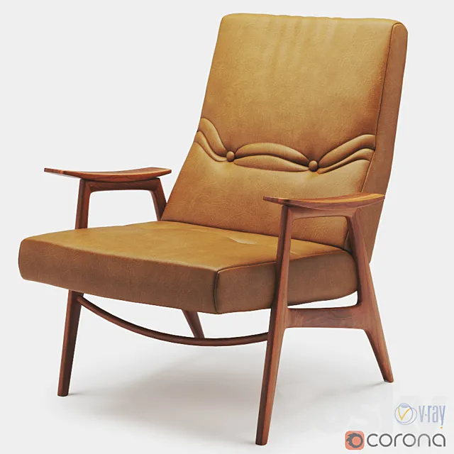 Pierre Guariche Vendome chair 3DSMax File