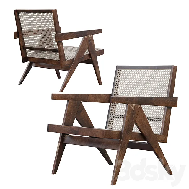 Pierre jeanneret easy armchair 3DS Max Model