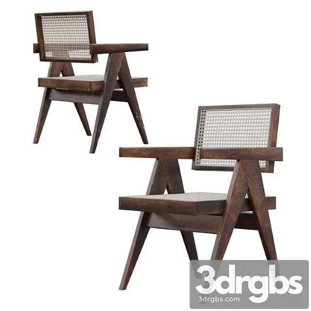 Pierre jeanneret floating back armchair