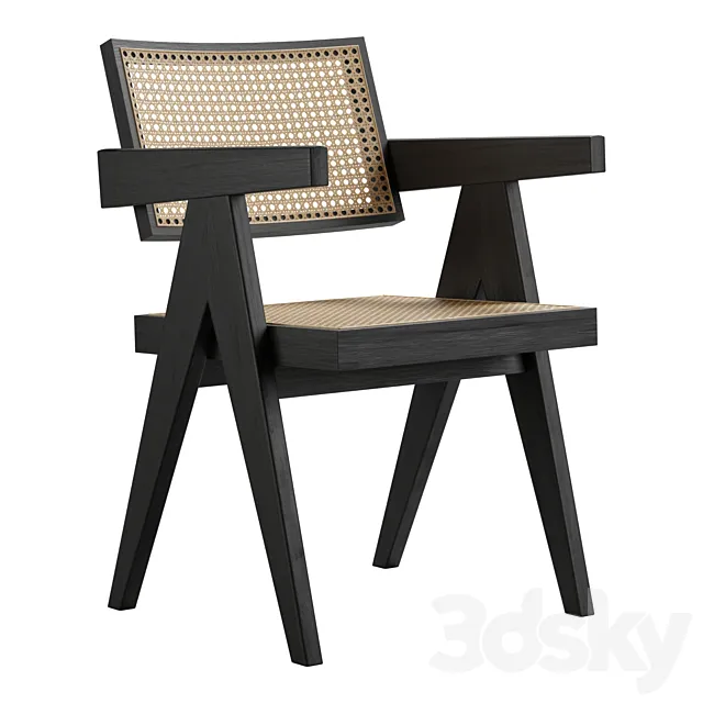 Pierre Jeanneret Office Chair 3DS Max Model