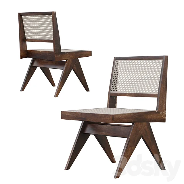 Pierre Jeanneret V Type Chair 3DS Max Model