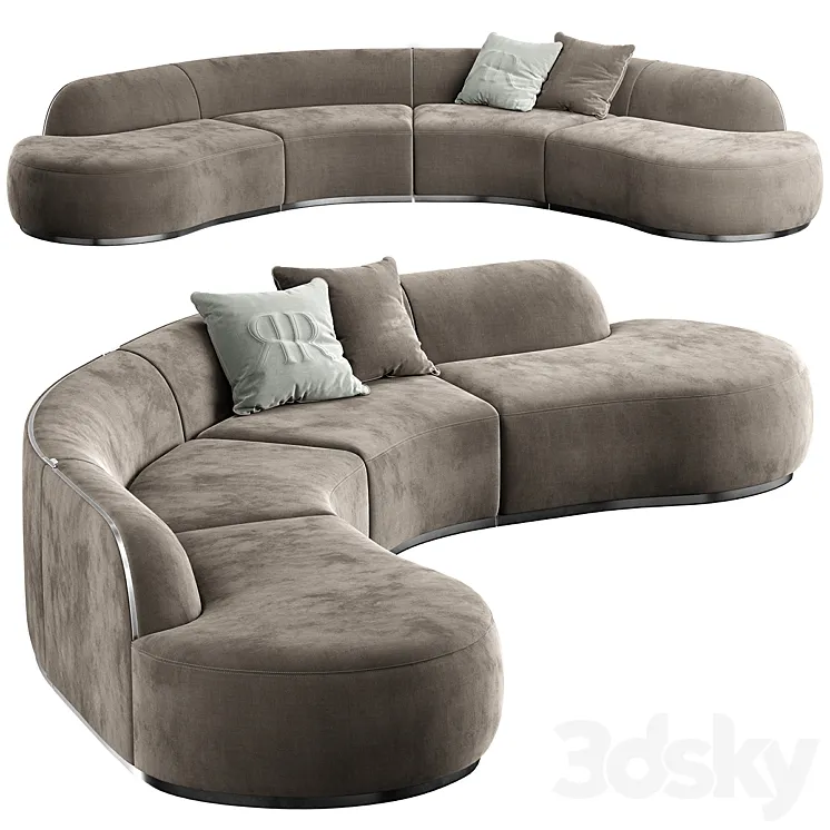 PIERRE M SECTIONAL SOFA 3DS Max