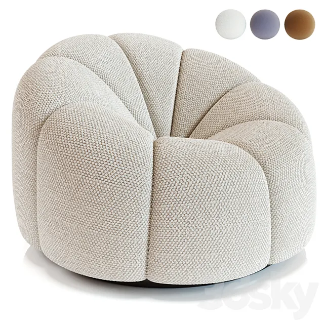 Pierre Paulin Fauteuil Alpha 3ds Max