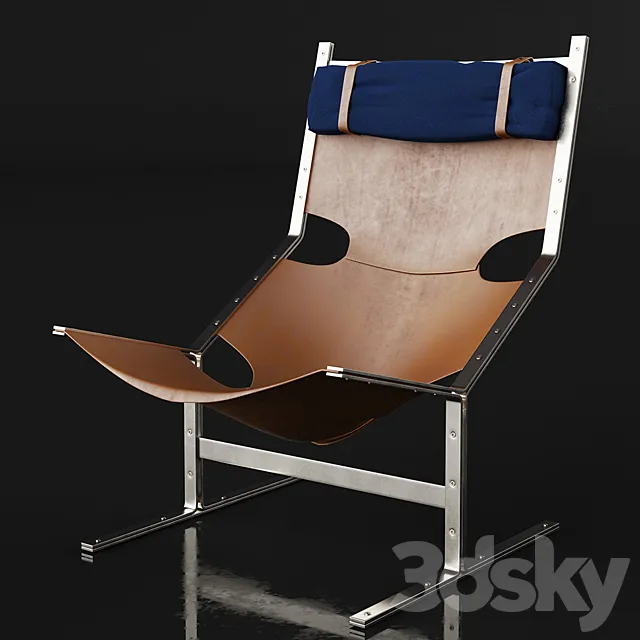 Pierre Paulin Pre-Study 444 Lounge Chair 3DS Max Model