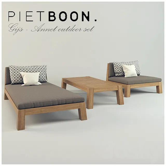 Piet Boon outdoor set 3DS Max Model