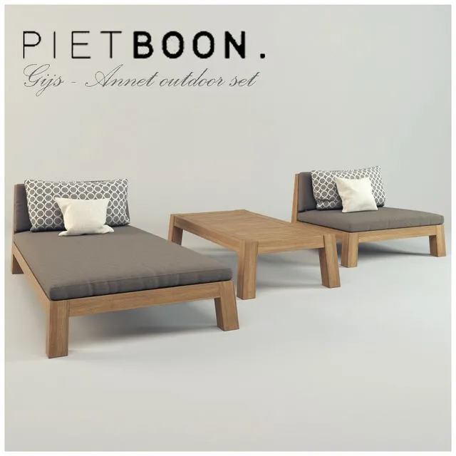 Piet Boon outdoor set 3dsMax Model