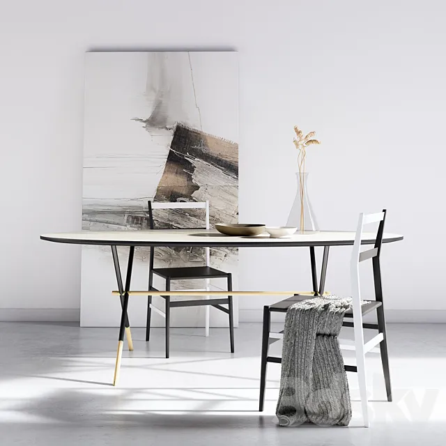 Pietro Russo Piuma Table Set 3ds Max