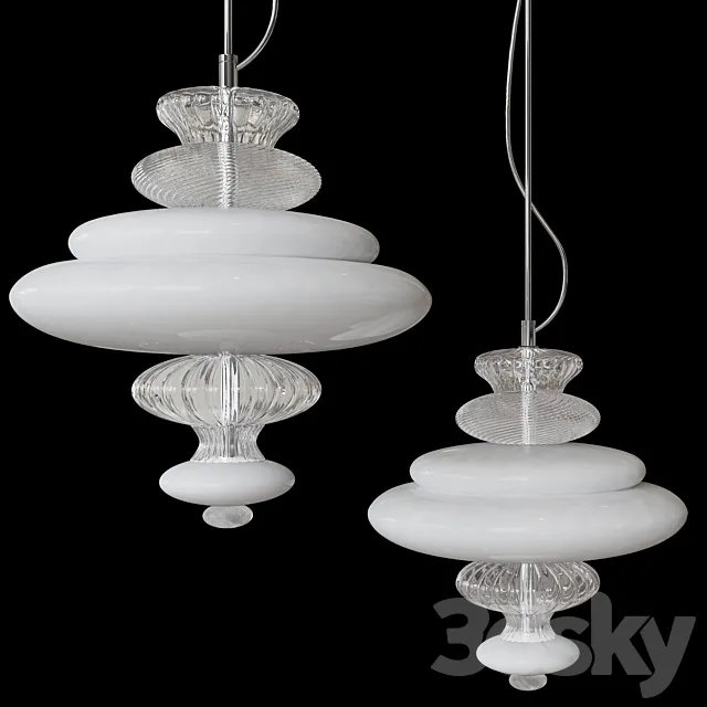 Pigalle Suspensions Barovier & Toso 3ds Max