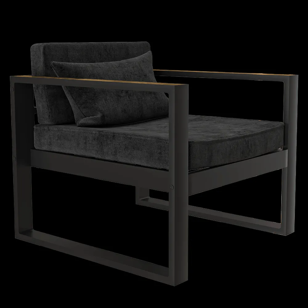 Pikart  – Chair Black Brass Art. 31390 3ds Max