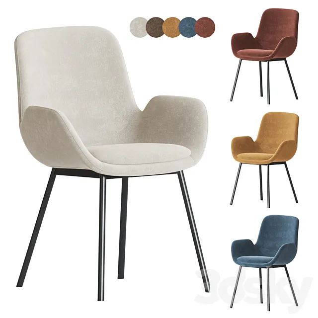 Pike dining chair 3ds Max