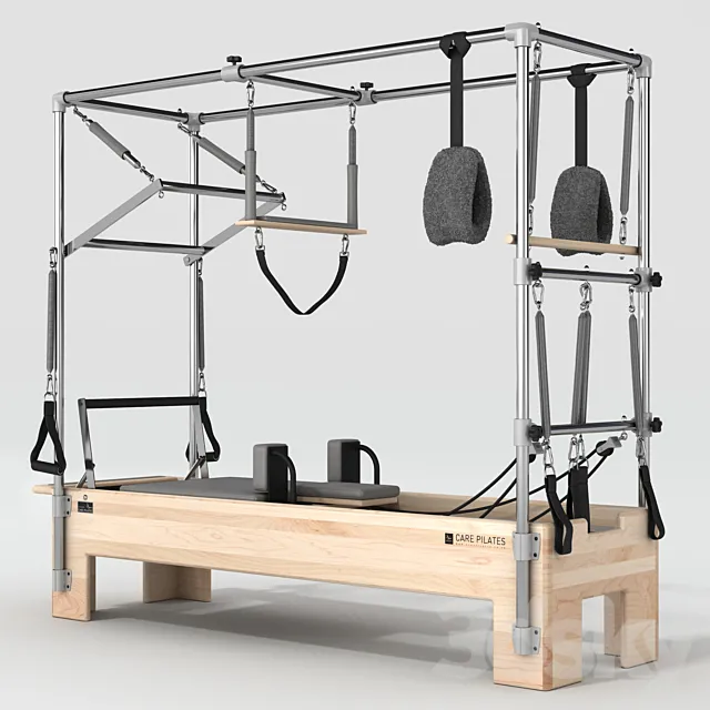 Pilates – simulator Reformer Cadillac Combo CRCC. 3DS Max Model