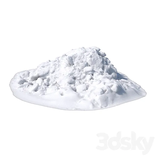 Pile of snow 5 3ds Max