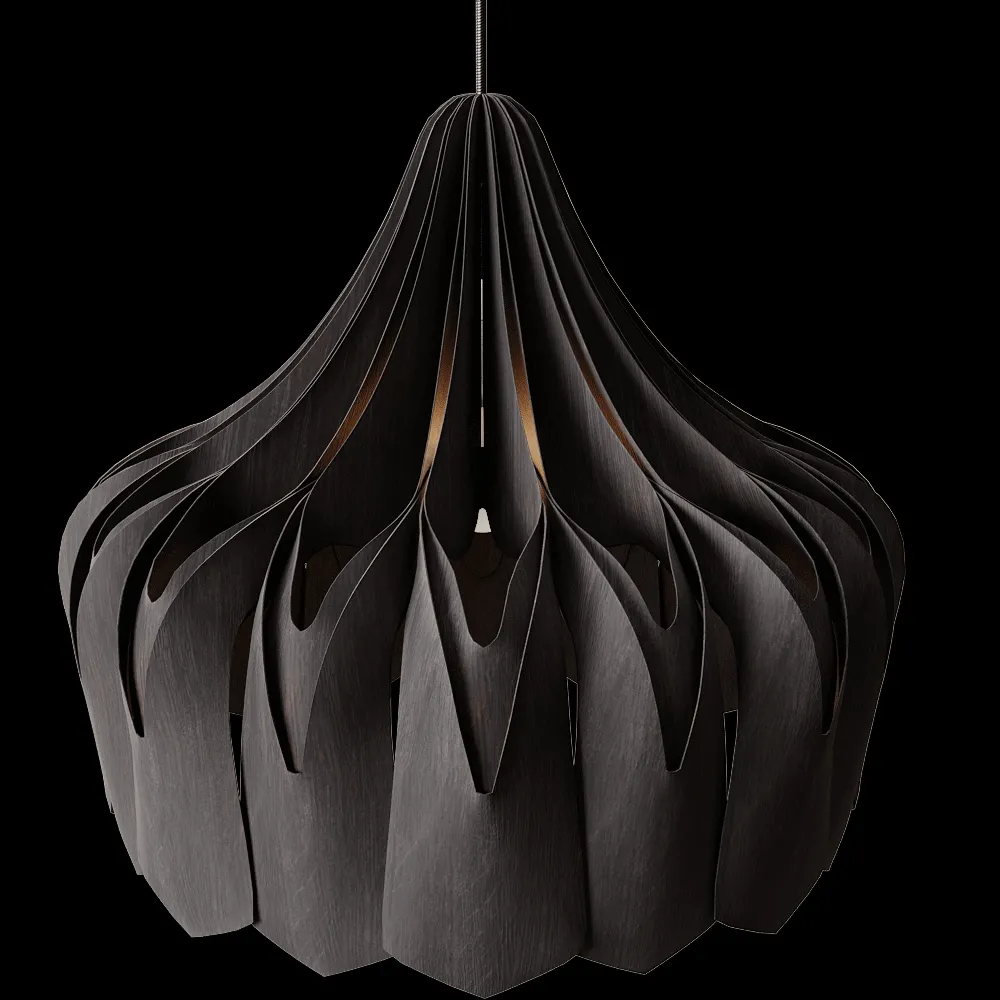 Pilke  – Pendant lamp Black Pioni L 3ds Max