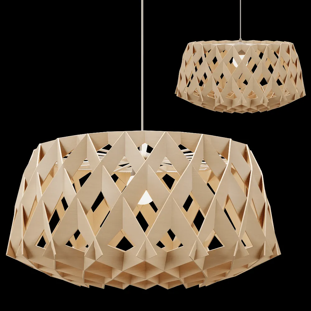 Pilke  – Pendant lamp signature 60 birch 3ds Max