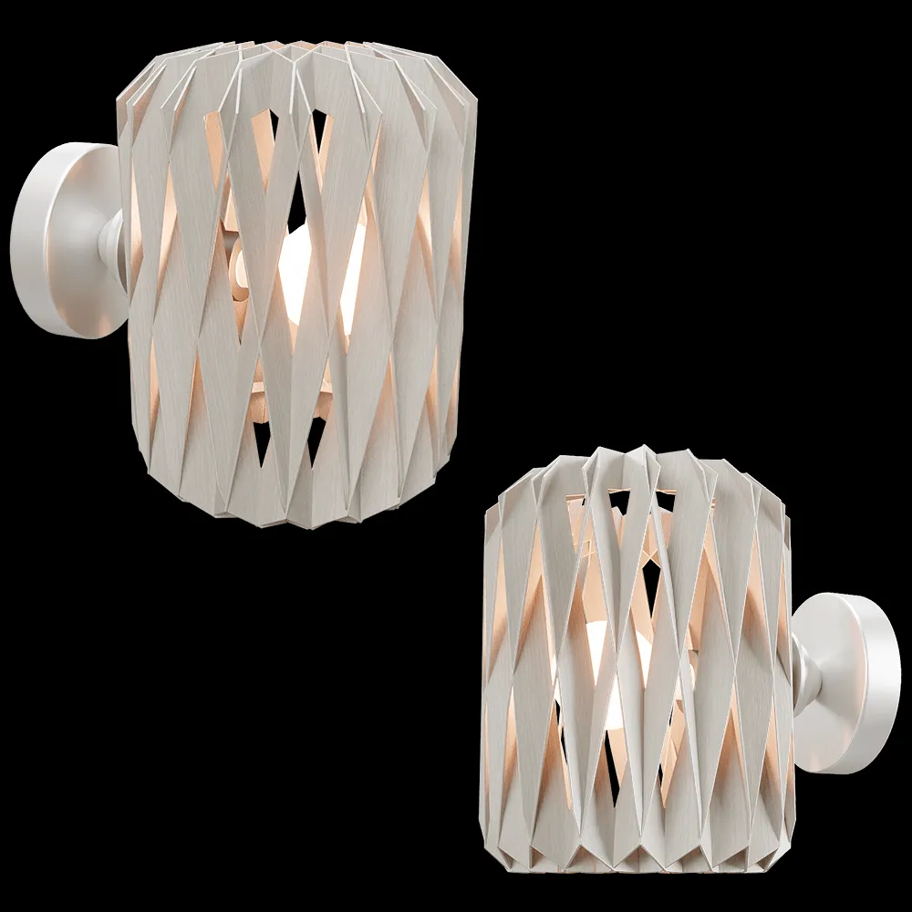 Pilke  – Wall lamp Signature 18  white 3ds Max