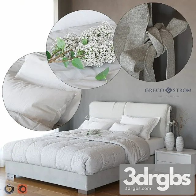 Pillow bed by greco strom 2 3dsmax Download