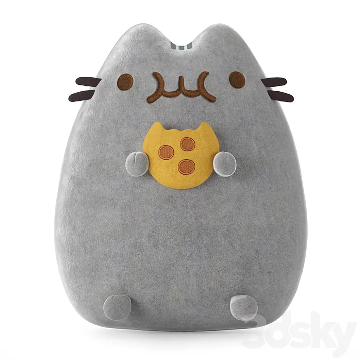 Pillow Cat with cookies 3DS Max Model