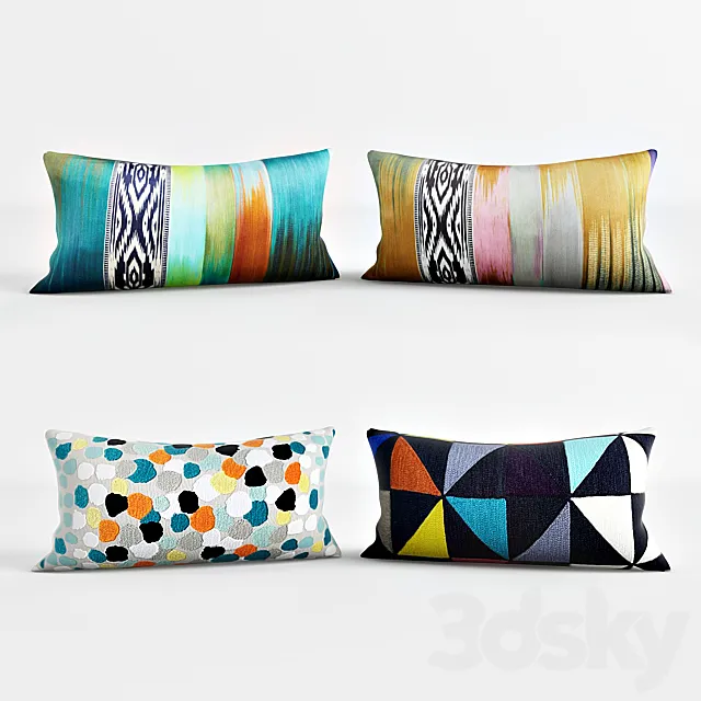 Pillow Set 010 3ds Max