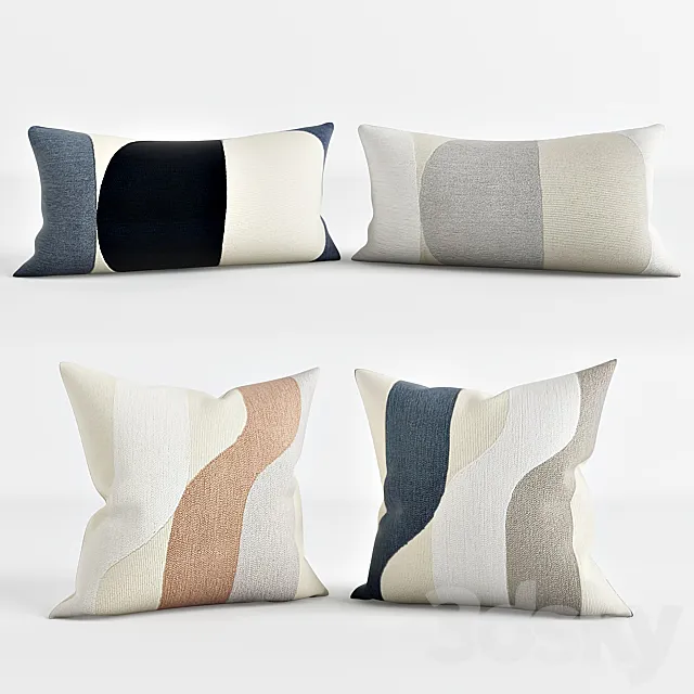 Pillow Set 013 3DS Max Model