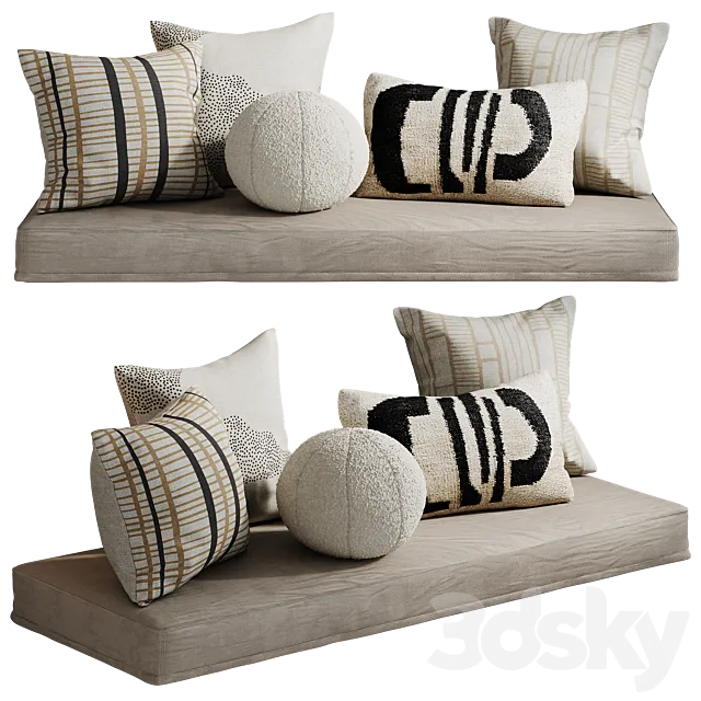 Pillow set by Lulu and Georgia 3ds Max