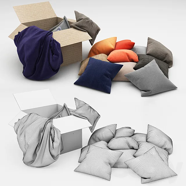 Pillows 44 3DS Max Model