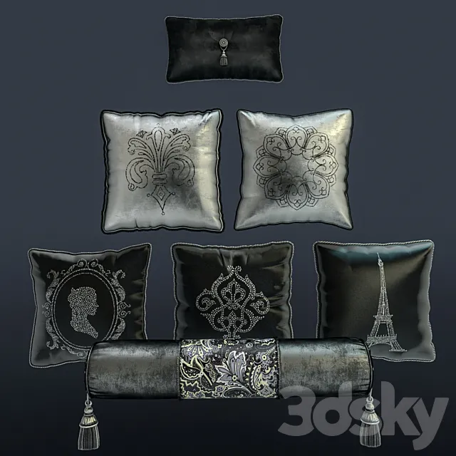 Pillows and sofas movie. 3DS Max Model