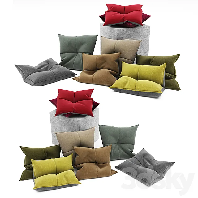 Pillows collection 102 3DSMax File
