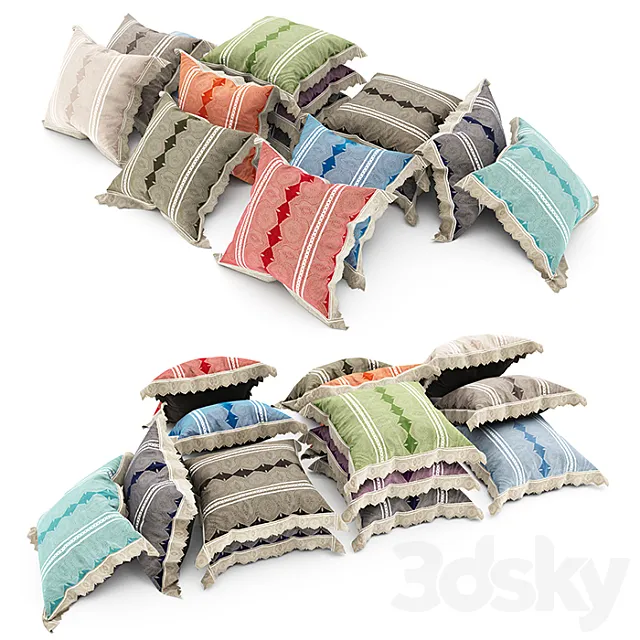Pillows collection 79 3DSMax File