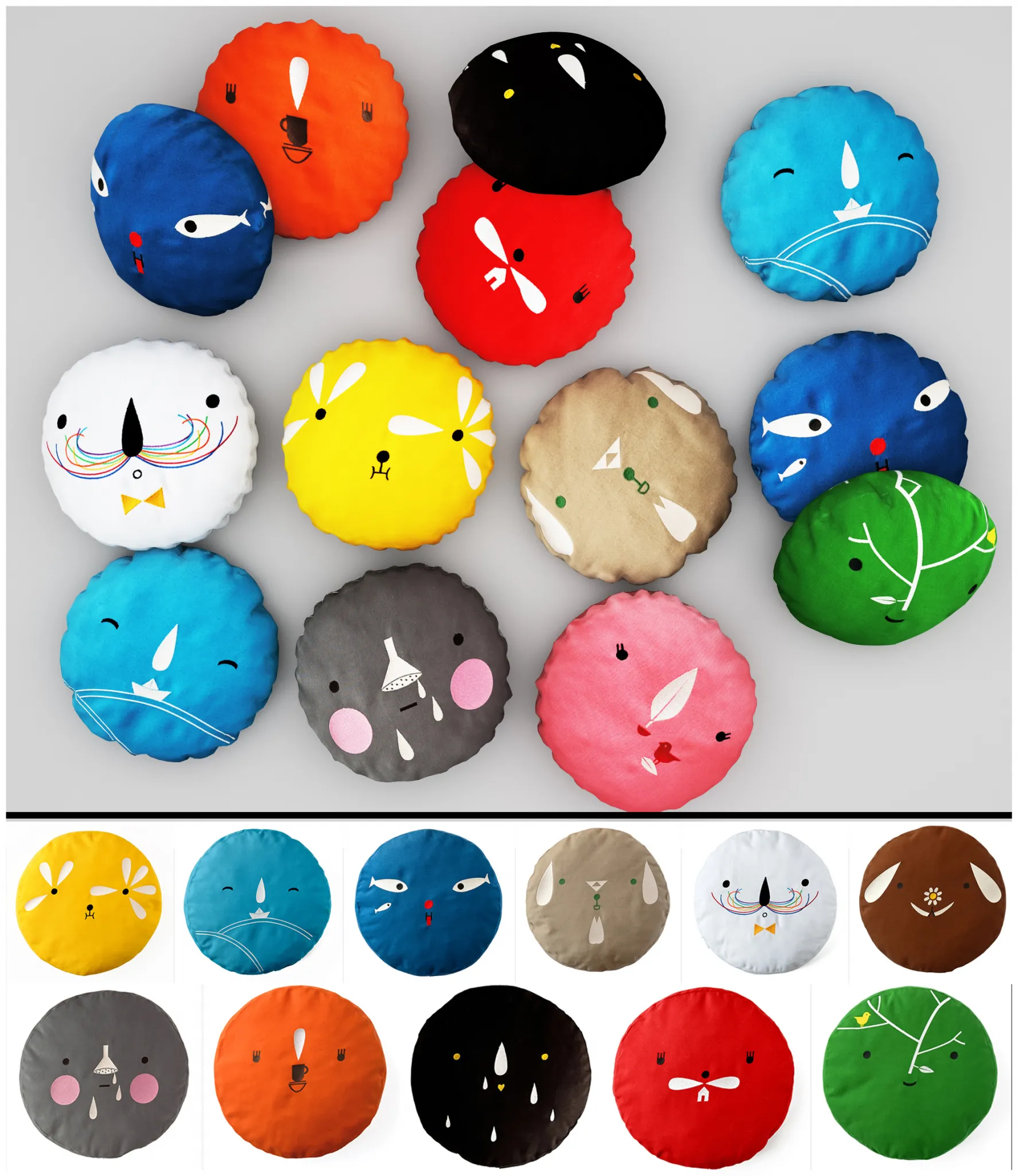 pillows colors 3dsMax Model