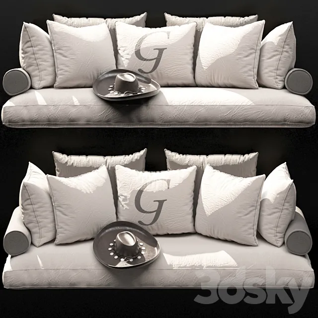 PILLOWS FOR FRENCH WINDOW ?1 3DSMax File