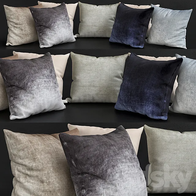 Pillows for sofa Premium PRO No. 20 3DSMax File