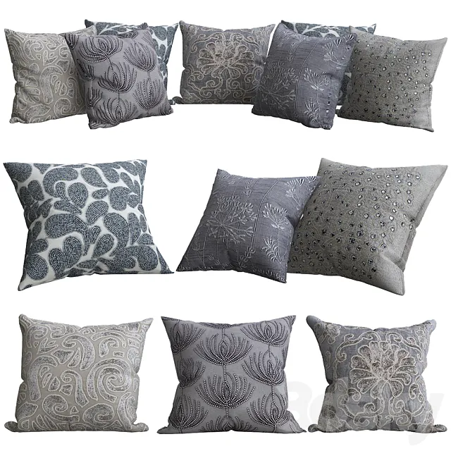 Pillows for sofa Premium PRO No. 63 3ds Max