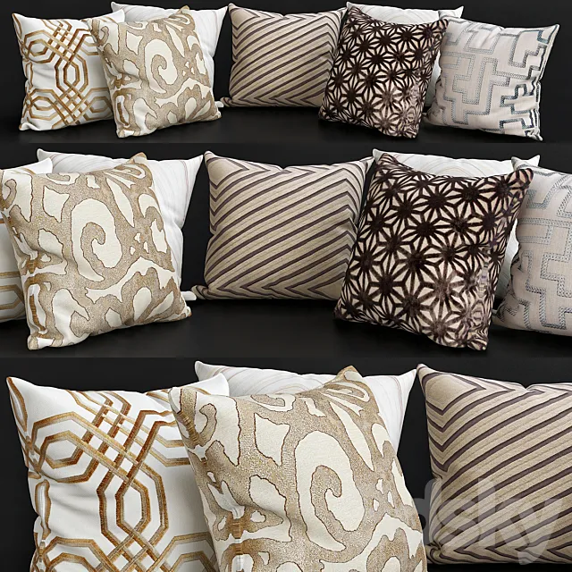 Pillows for sofa Premium PRO No. 8 3ds Max