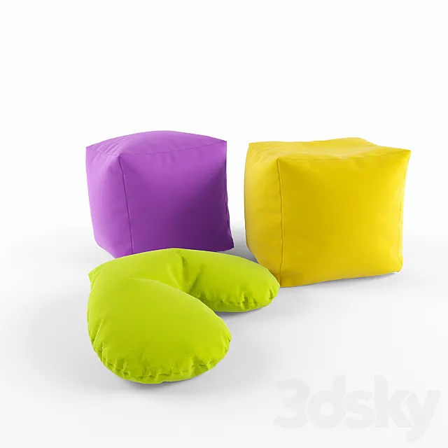 pillows in the nursery 3DS Max Model