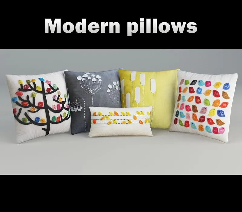 Pillows modern set 3dsMax Model