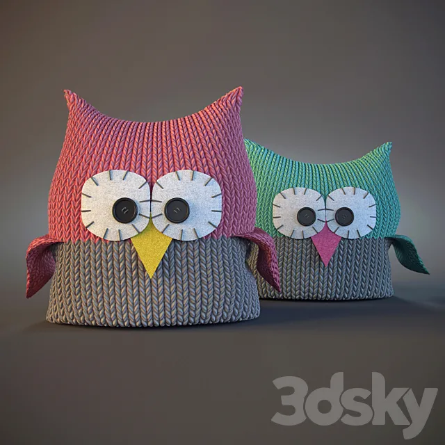 Pillows owl 3DSMax File