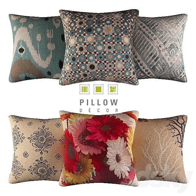 pillows.pillowdecor set 16 3ds Max