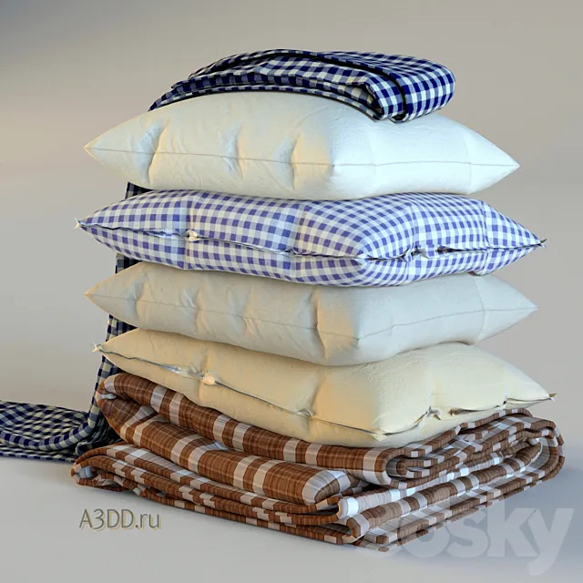 Pillows. Pillows 4 3DSMax File