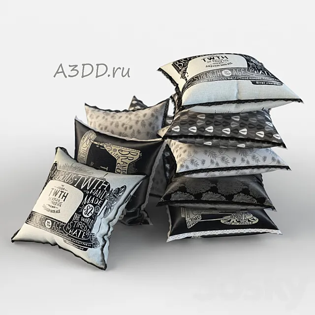 Pillows (Pillows 6) 3DSMax File