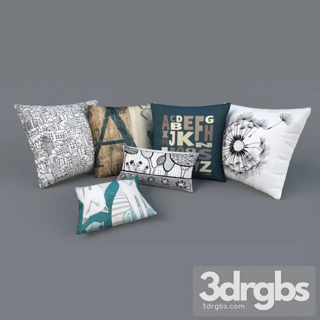 Pillows Set 01 3dsmax Download