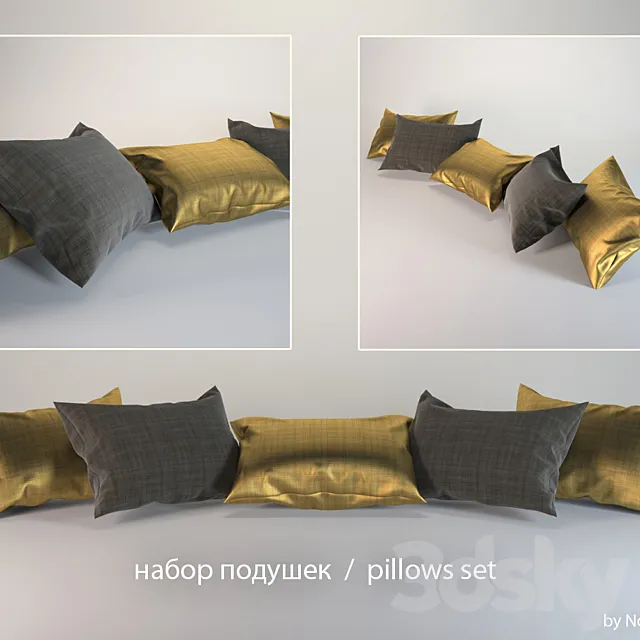 pillows set 3DSMax File