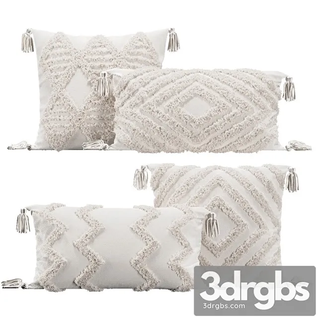 Pillows With Fur Geometric Patterns 3dsmax Download