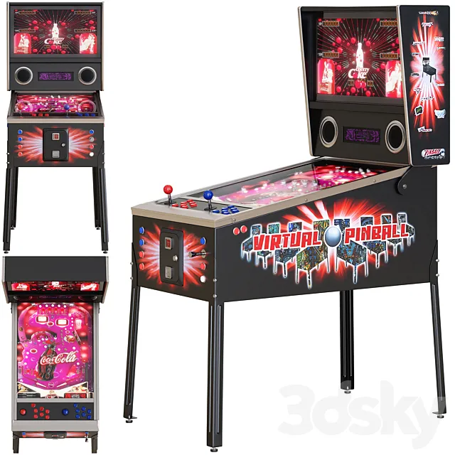 Pinball Machine 3DS Max Model